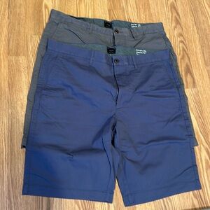 Two pairs of J.Crew men’s shorts waist 36 inseam 10 1/2, worn once